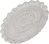 Vista 5 de Plato de café, bandeja de café turca dorada para café (plata)