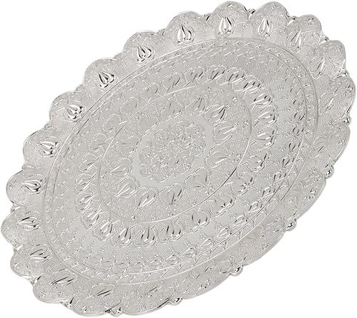 Miniatura 5 de Plato de café, bandeja de café turca dorada para café (plata)