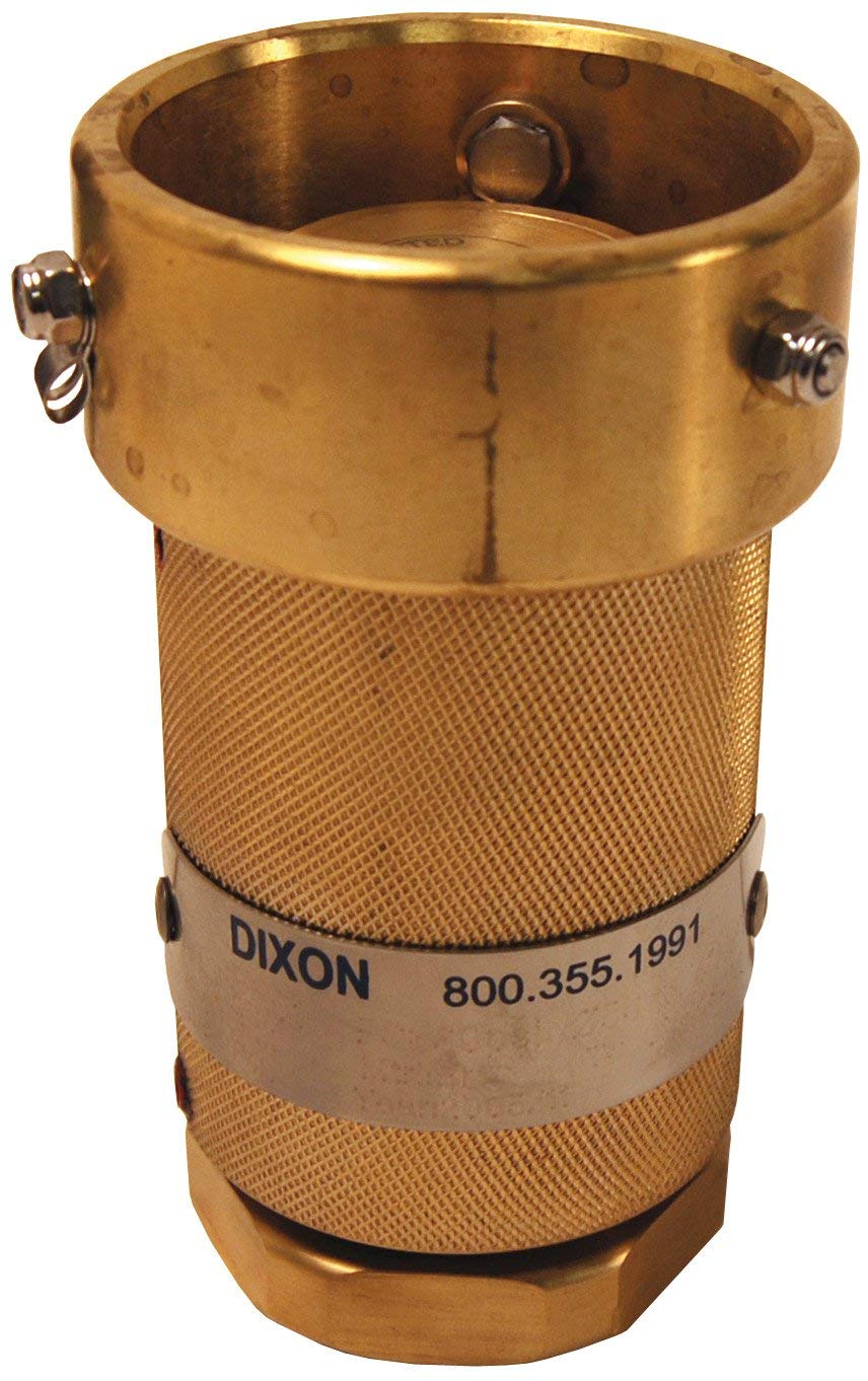 Dixon DDC100BR Brass Coupler X FNPT Hose Unit with FKM Seals, 56 mm, 1