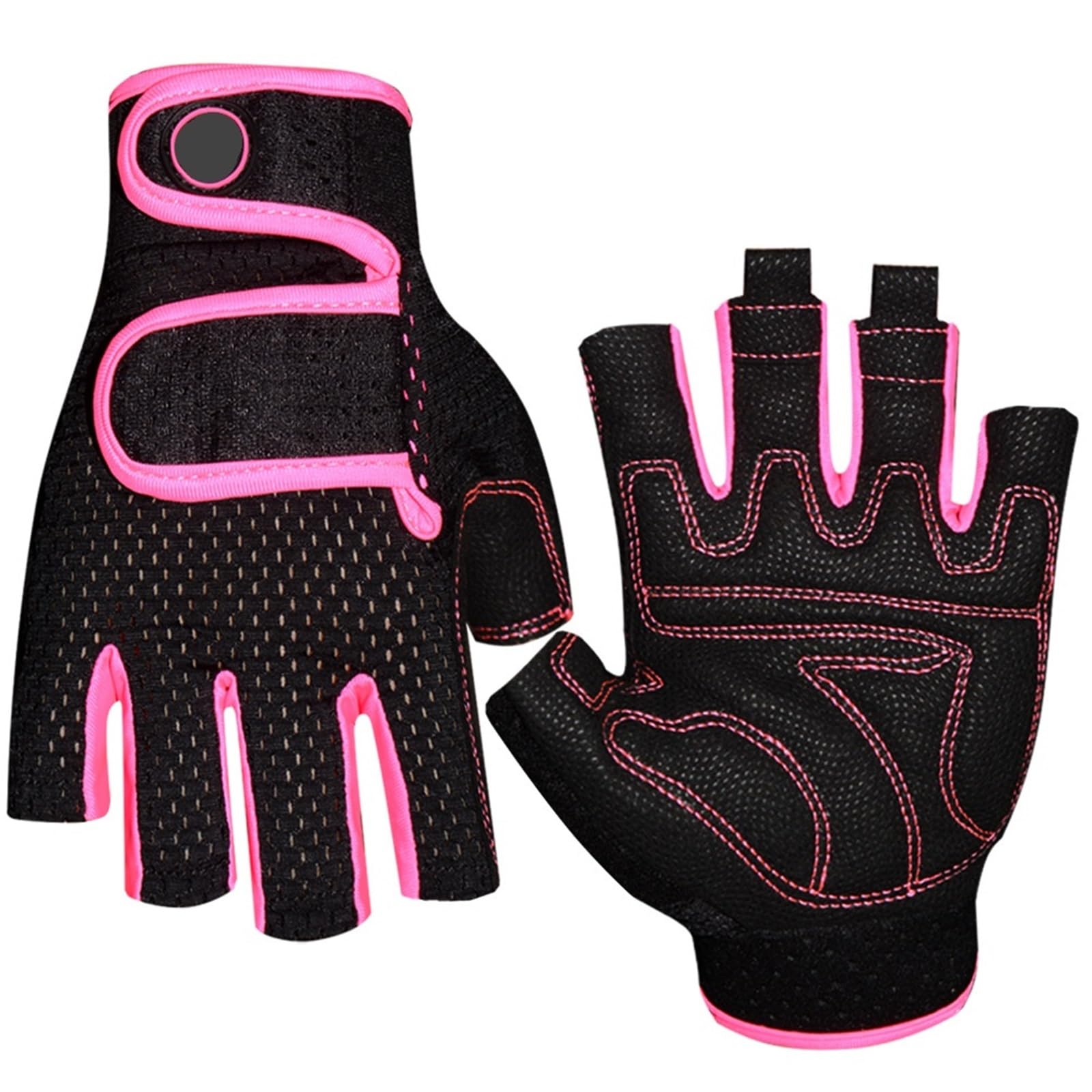 Gants de Sport, vélo Route, Voile, Paddle, Respirants, à Doigts Courts pour Gym Exercice