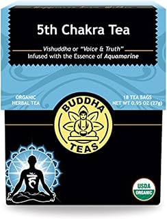 Organic 5th Chakra Tea - Kosher, Caffeine-Free, GMO-Free - 18 Bleach-Free Tea Bags