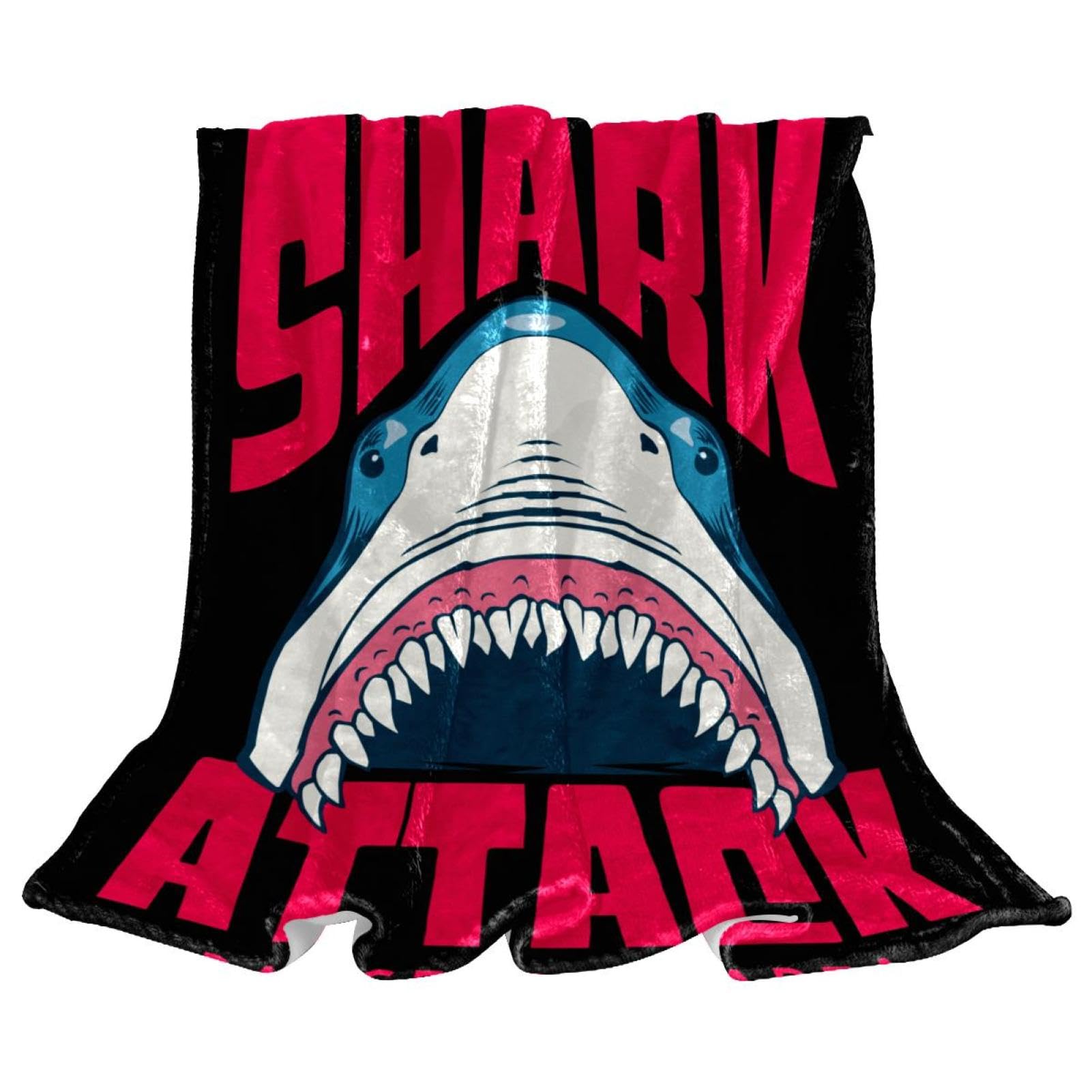 Couverture requin douce en microfibre finissez-en avec les frissons sur le canapé