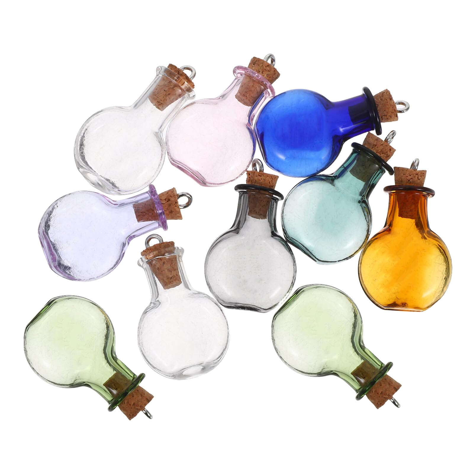 Mini bouteilles en verre carré avec bouchon liège pour DIY et décoration de mariage