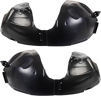 TRQ Front Inner Fender Liner Set Compatible with 2009-2019 Ford Flex FO1248139 FO1249139