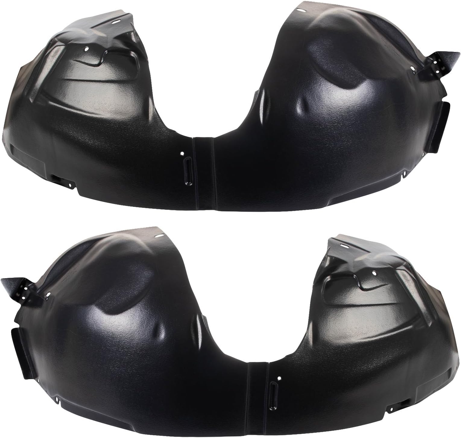 TRQ Front Inner Fender Liner Set Compatible with 2009-2019 Ford Flex FO1248139 FO1249139