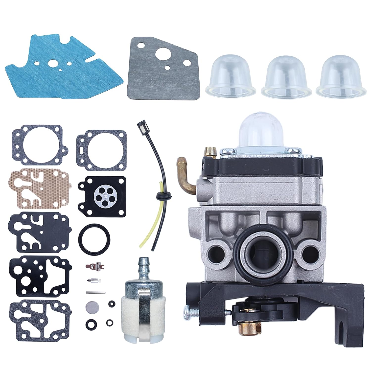 Atunee 4 Stroke Carburetor Repair Rebuild Diaphragm Gasket Kit for