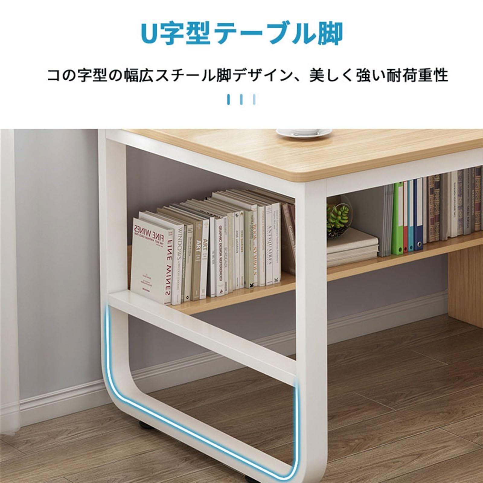 Amazon.co.jp: HSHBGS パソコンデスク 引き出し3段 pcデスク 長