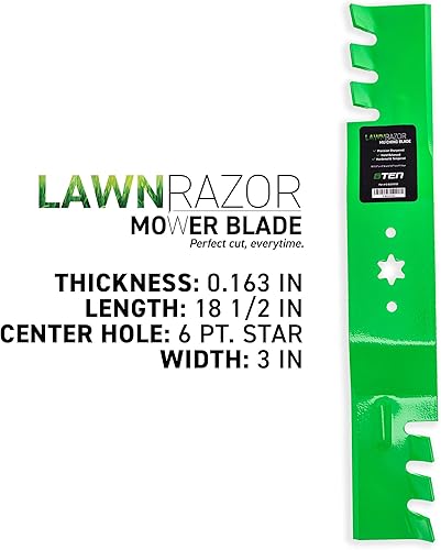 Miniatura 6 de 8TEN Kit de cuchillas dentadas de husillo para MTD Cub Cadet 54 pulgadas cubierta de corte ZT-54 Z6600 RZT L54 S54 cortacésped giro cero