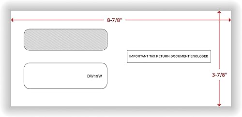 Miniatura 6 de ComplyRight Sobres autosellables de doble ventana para formularios de impuestos 1099 de 3 en adelante - 9 x 5-58 pulgadas - Paquete de 100 sobres de