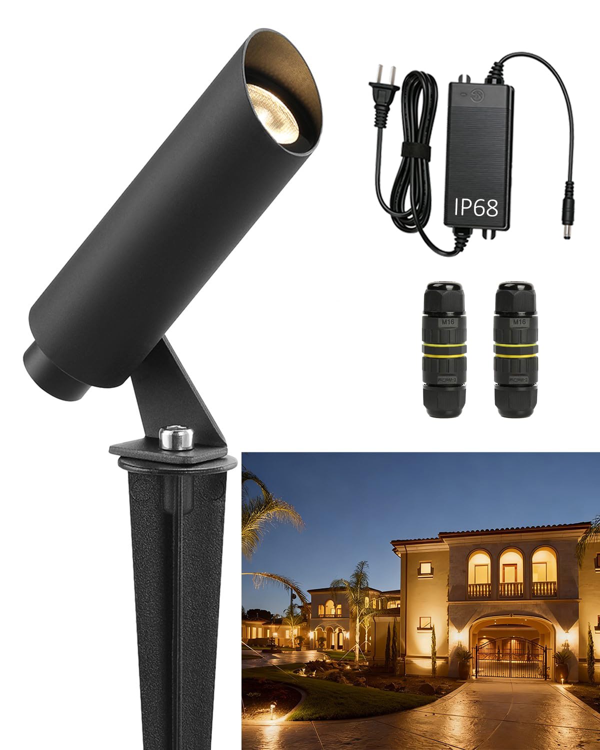 View 1 of LUMISCRIPT Low Voltage Landscape Lighting 5W 3000K Mini Garden Lights
