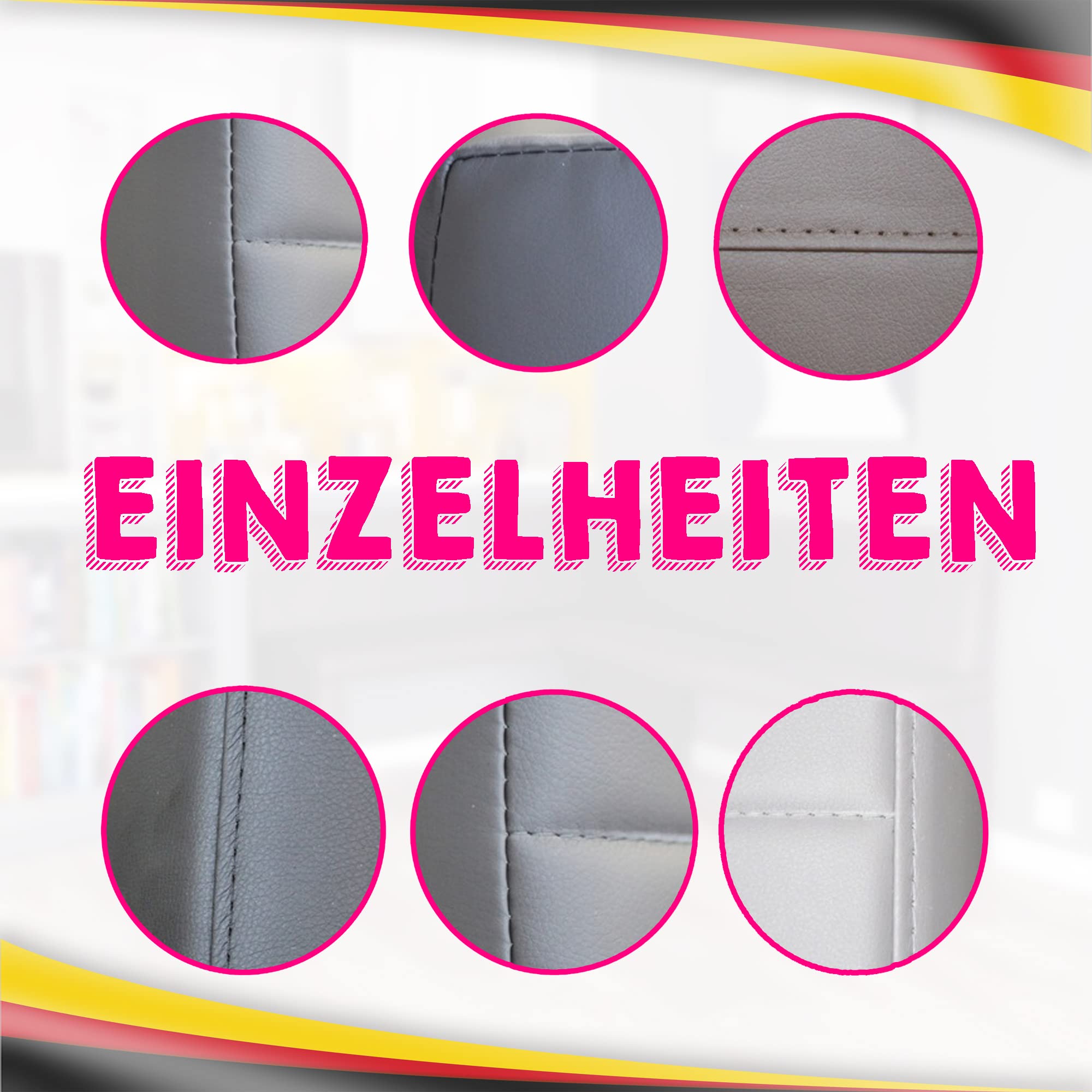 Eckbank Akiko Corner Bench - Eckbankgruppe für Ihrem Esszimmer, Küche modern, Sitzecke, Essecke. Perfekt für Küche, Büro und Rezeption. Solide und Starke Verarbeitung. (INARI 28, 196x142cm rechts)