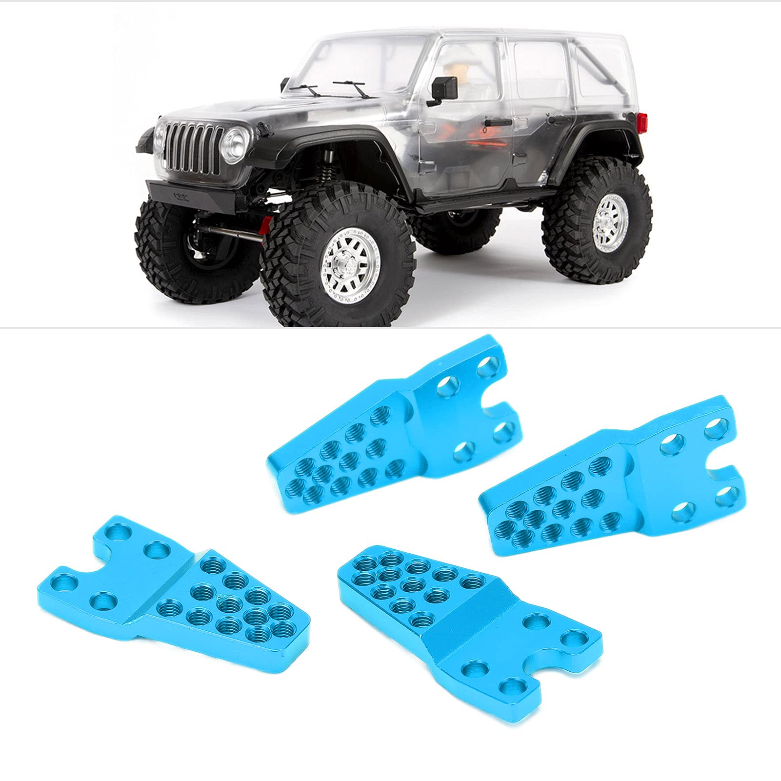 Lot De 4 Supports D'amortisseur Réglables En Aluminium Pour SCX10 1/10 RC Crawler – Hauteur Et Angle Ajustables