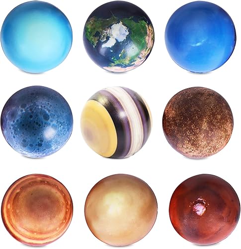 Miniatura 2 de Mydio Juego de 24 bolas para aliviar el estrés, bola de poliuretano suave de varios colores, patrón aleatorio, juguetes de fiesta, juego de pelota