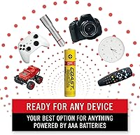 Vista 3 de Coast Paquete de 4 pilas alcalinas AAA de rendimiento industrial, alto rendimiento