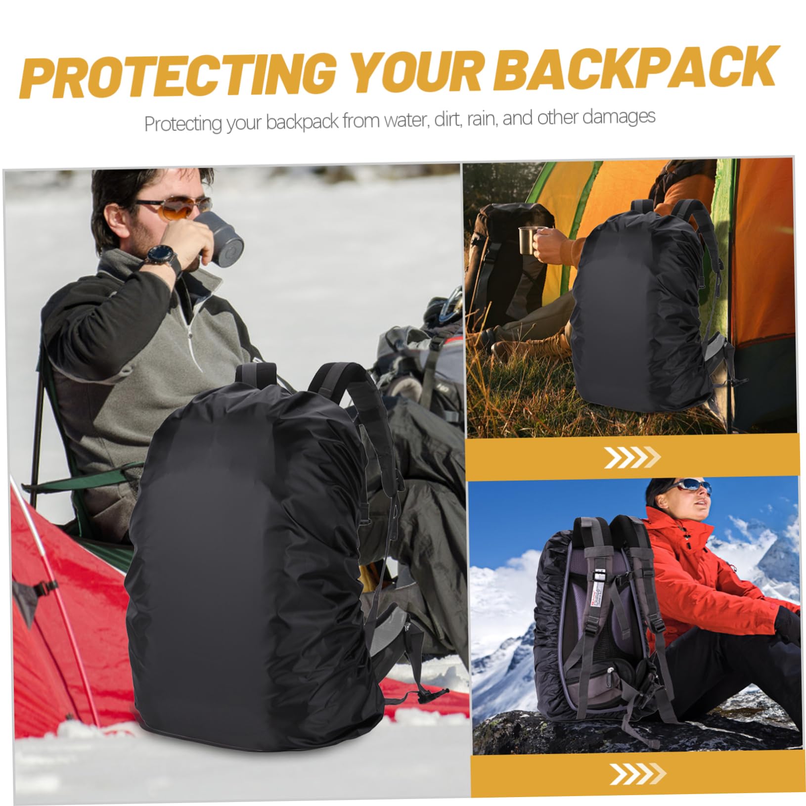 BELLIFFY Waterproof Backpack Cover for Hiking Backpack Rainproof Cover Rainproof Outdoor Supplies