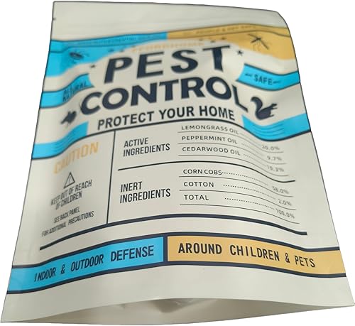 Miniatura 3 de Bolsas de control de plagas, repelente de mosquitos, ratas, hormigas, cucarachas, polillas y otras plagas, repelente de ratones de aceite de menta