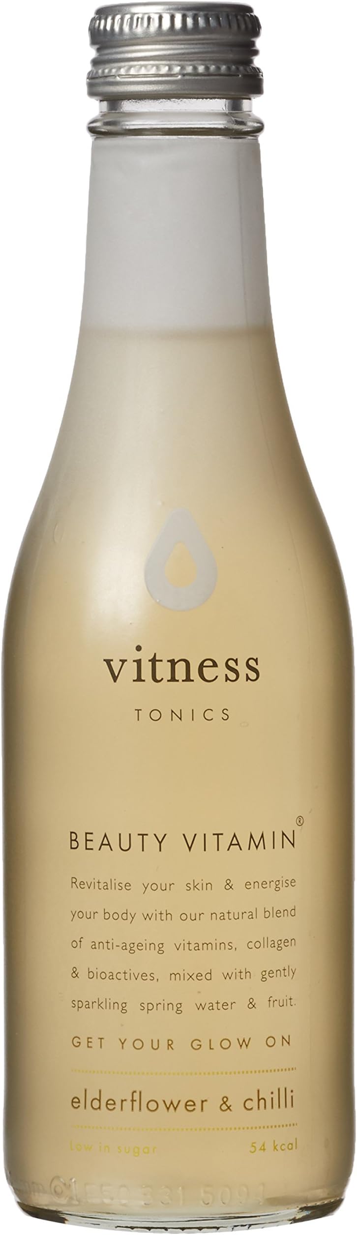 Vitness Low Sugar Elderflower and Chilli Vitamin Drink 250 ml (Pack of 4)
