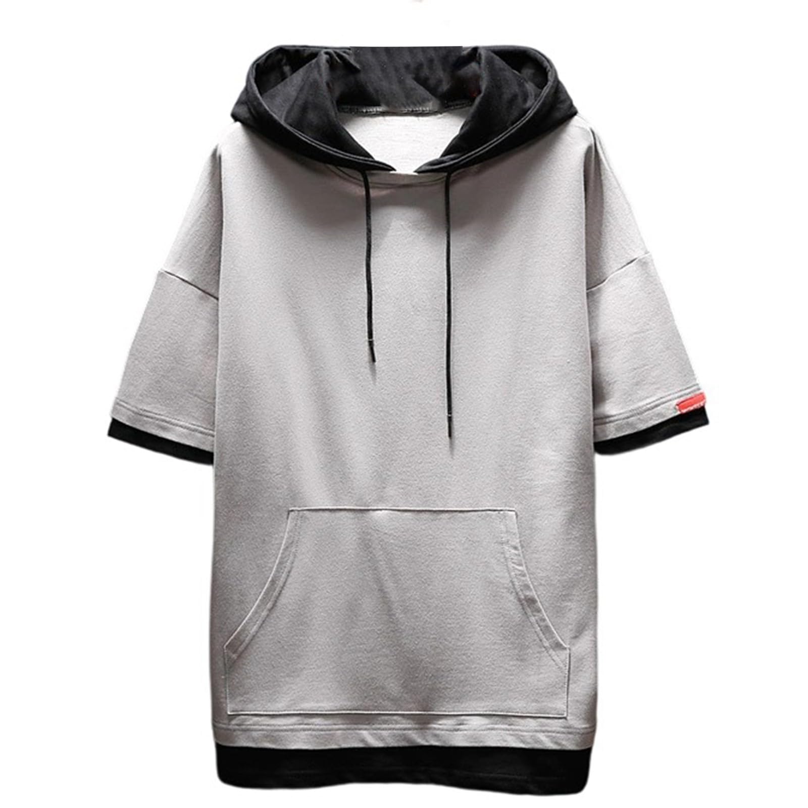 Pull à capuche homme coupe décontractée sweat léger mi-saison confortable