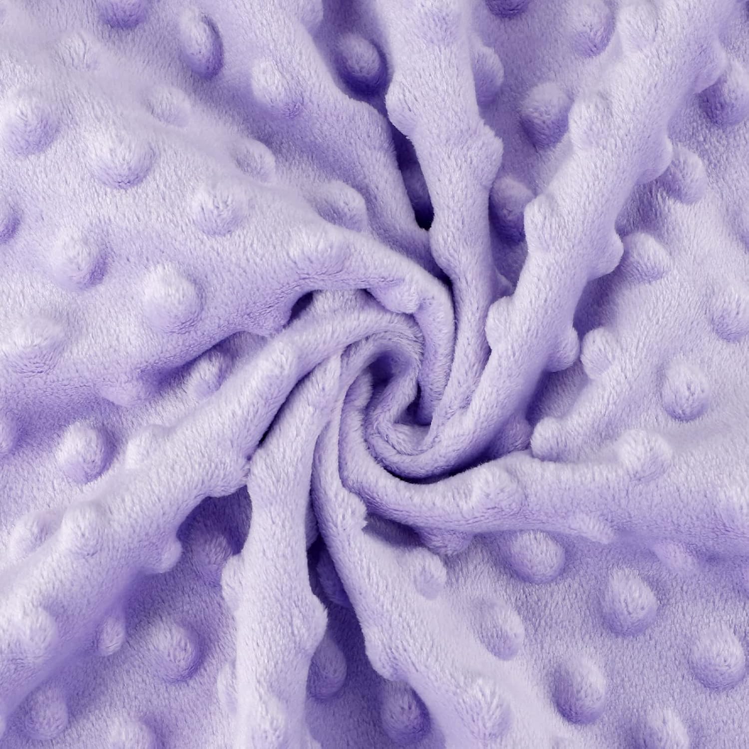 TANOFAR Minky Baby Blankets, Soft Toddler Blanket for Boys Girls, Dotted Backing, Double Layer Crib Receiving Blanket, for Nursery/Stroller/Toddler Bed/Carseat, 30 x 40 Inch, Purple Floral - Image 2