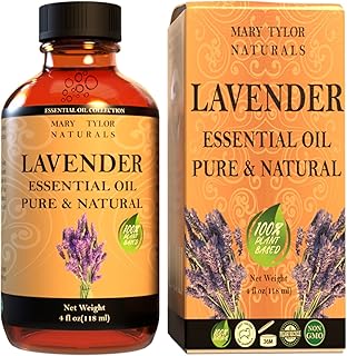 Lavender Essential Oil (4 oz) Premium Therapeutic Grade, 100% Pure and Natural, Perfect for Aromatherapy, Diffuser, DIY by...