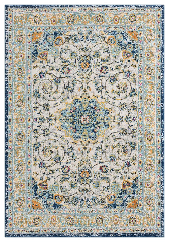 SrS Rugs® Candy Rainbow Rug - for Living Room, Lounge, Hallway, Kids Room, Playroom, Nursery - Boys & Girls - Hippy - Pride - Brighten Your Home (Medallion Multi, 120cm x 170cm) — image 1