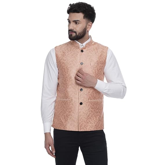Banarasi Printed Nehru Jacket