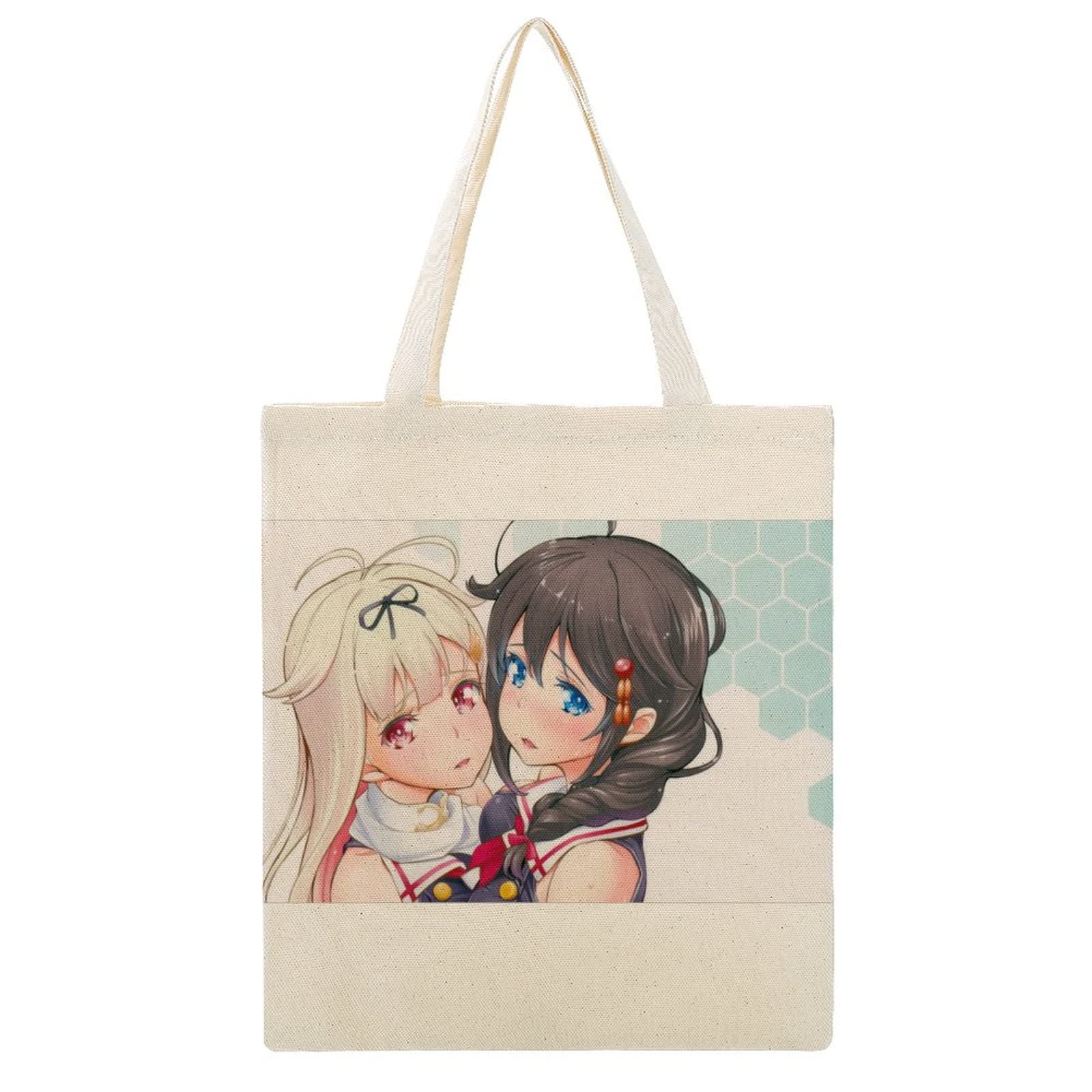 Amazon.co.jp: 艦これ 夕立&時雨シンプル トートバッグ 大きめ 肩掛け