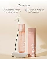 Vista 6 de MASTINA White Mastic - Spray corporal refrescante (5.1 onzas líquidas), spray corporal hidratante e iluminador con masilla fermentada, tratamiento