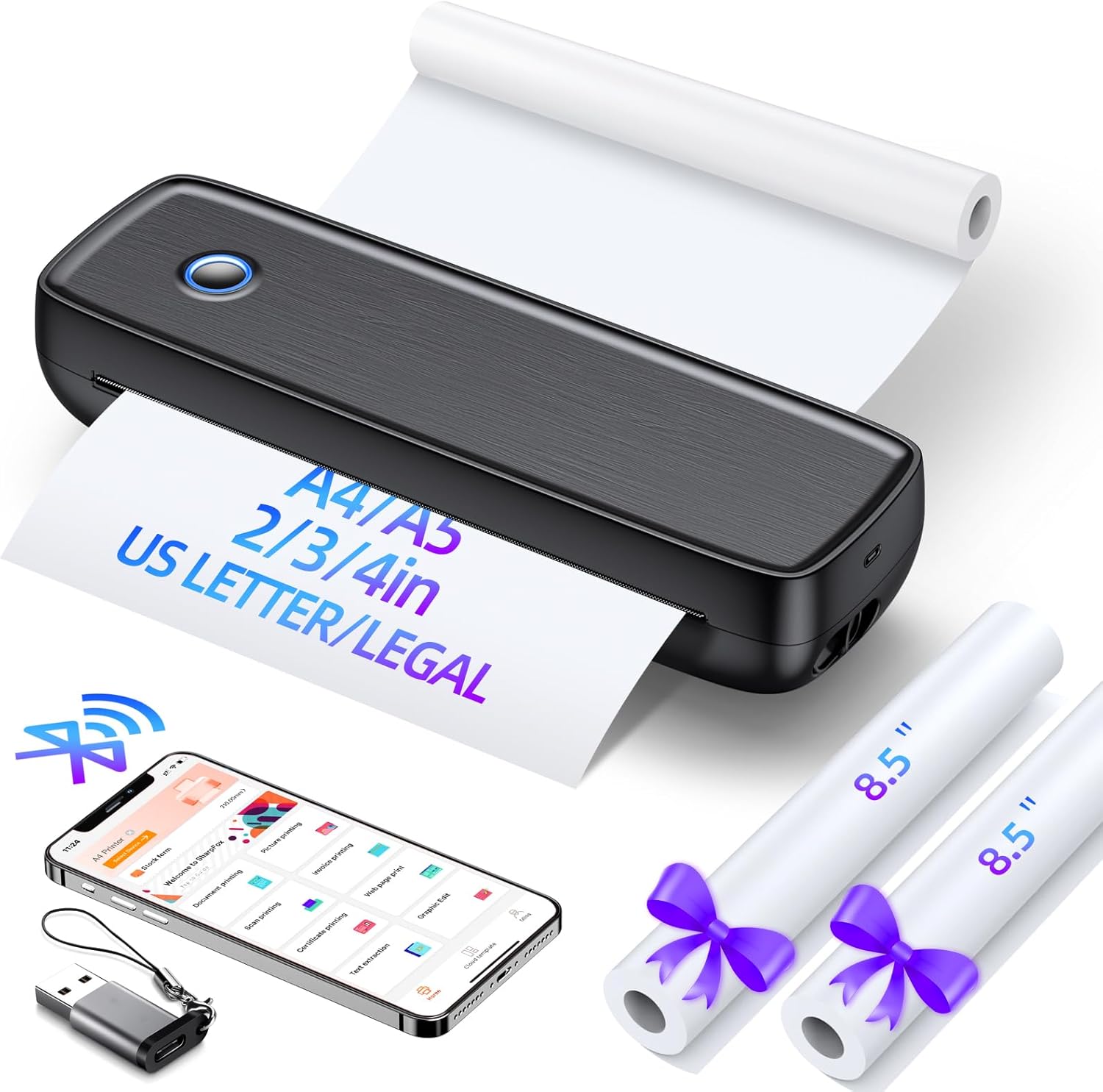 Aixiqee Portable Wireless Printer911