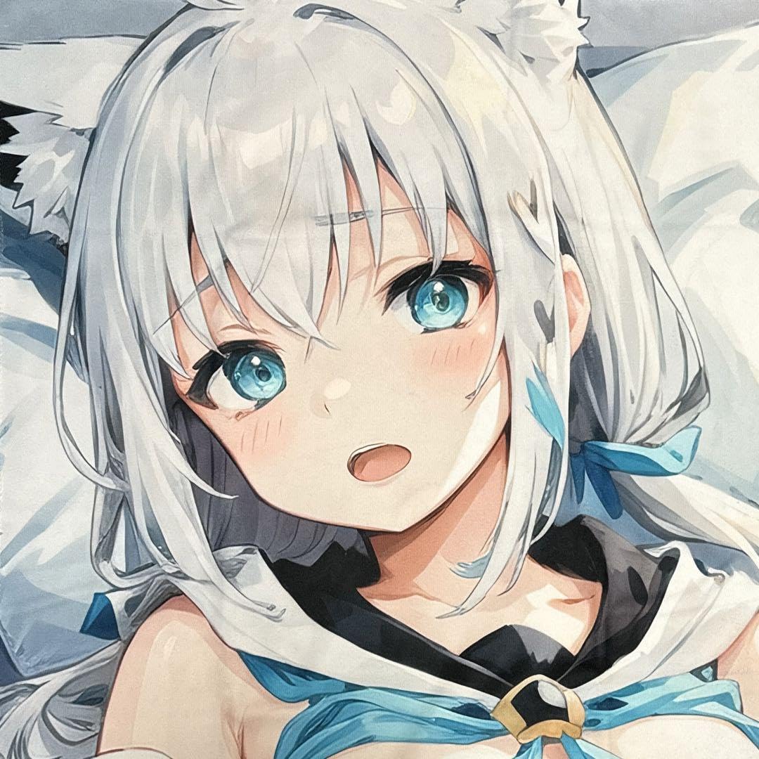 Amazon.co.jp: 白上フブキ バスタオル タペストリー : おもちゃ