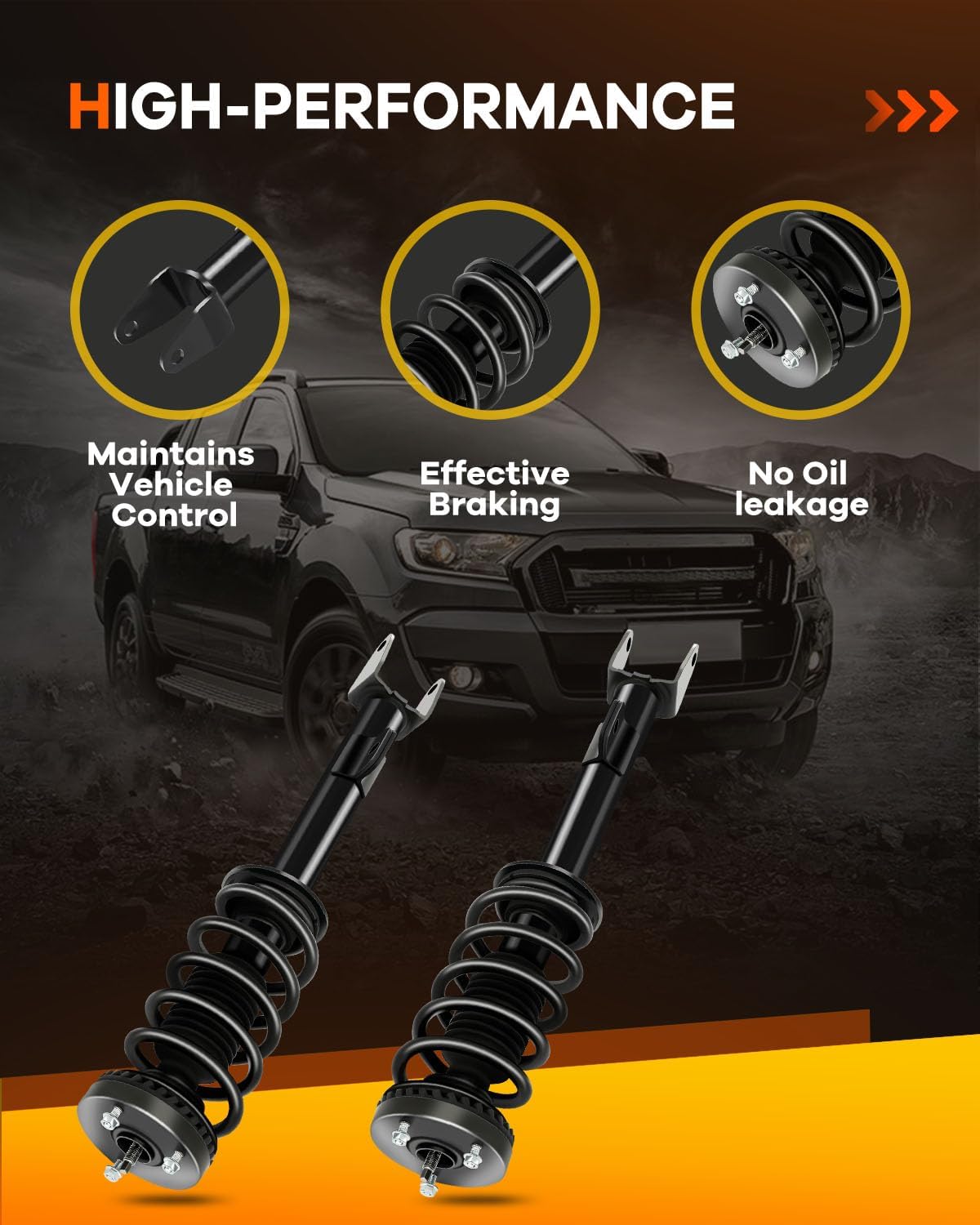 OCPTY Front Complete Struts Spring Assembly Shocks Struts Fits for 2011 2012 2013 2014 2015 2016 2017 2018 for Chrysler 300 Quick Struts 672665 11510 A0397 - Set of 2