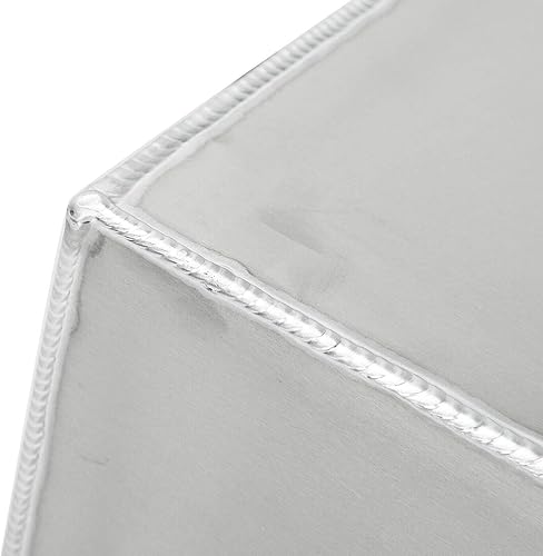 Miniatura 8 de SUPERFASTRACING Tanque de gasolina de pila de combustible Race de 15 galones 57L con tapa y remitente de nivel de aluminio pulido, negro