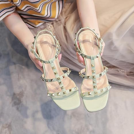 Amazon.com: DaVanck Sandalias Mujer 2021 Verano Moda Romana Remache  Sandalias de las Mujeres de Tacón Medio Tacón Grueso Sandalias de Moda  Verde : Ropa, Zapatos y Joyería