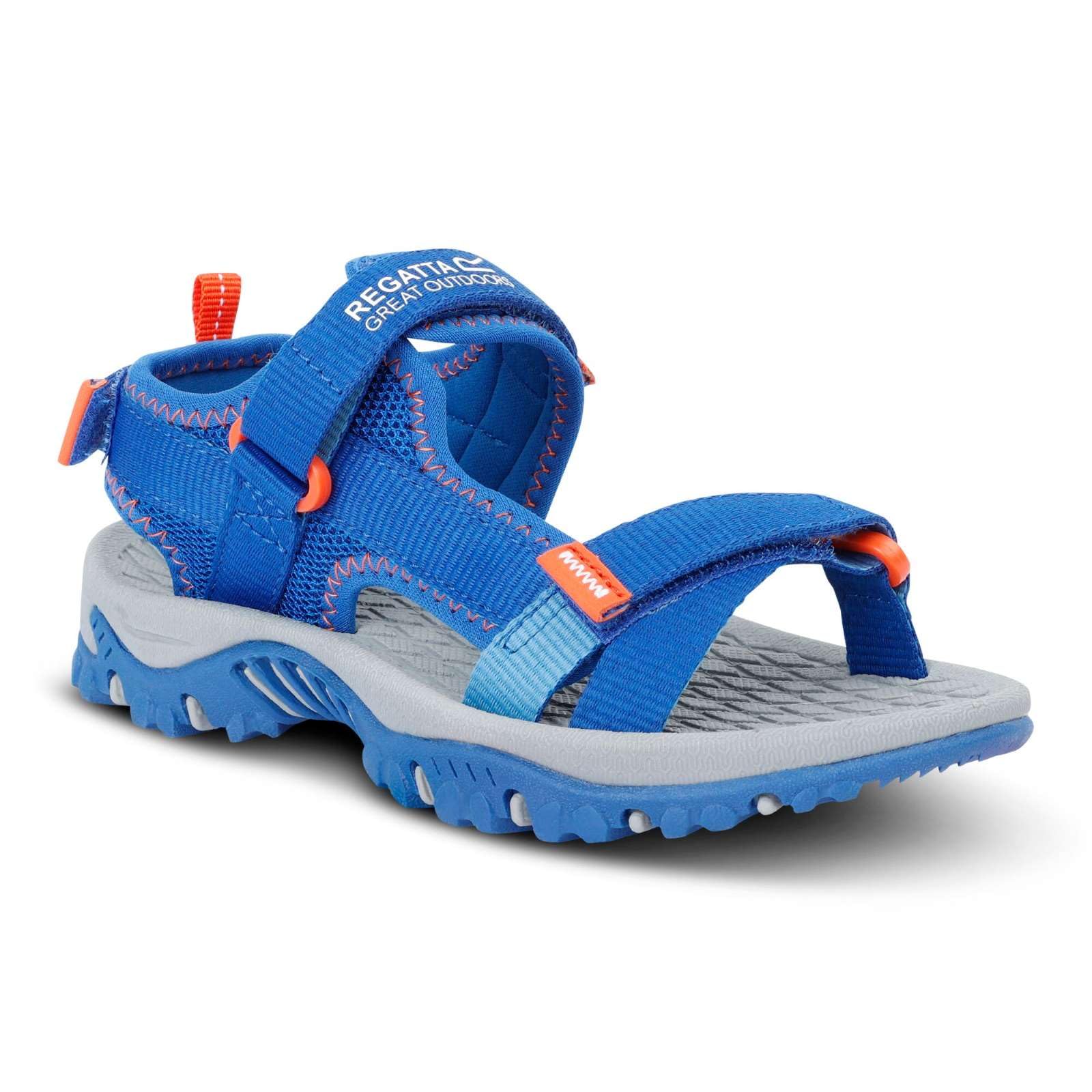 Regatta Kids Blaze Sandals, Breathable & Durable with Adjustable Versitile Fit - Perfect for Outdoors, Walking & Camping Blue