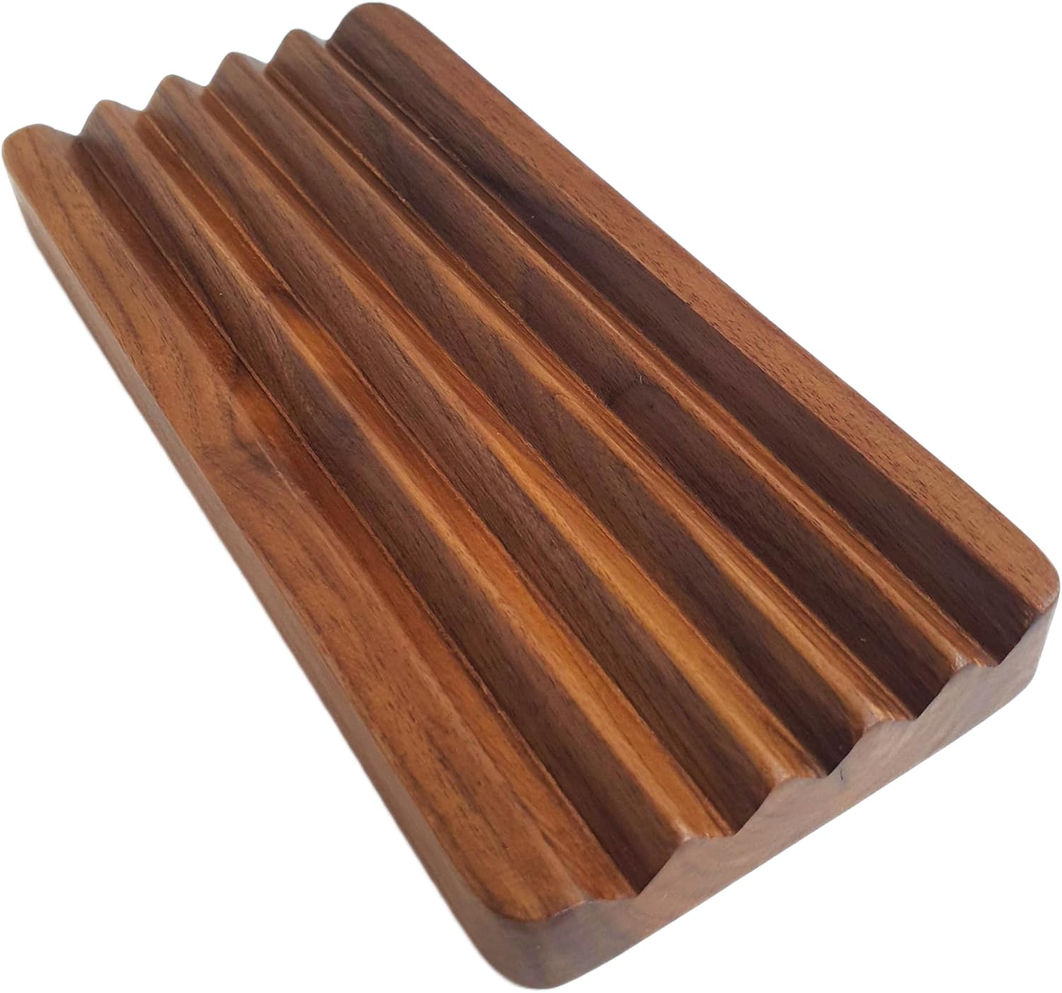 Walnut Pen Tray for Desk, Pencil Holder Wooden, Pens and Accessories Tray for Office Decor, Gifting for Colleagues, Father and Brothers, Gift for Him, Office Gift. (Walnut)
