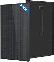 FIREFLY ENERGY 240W Monokristályos Napelem Panel Fekete Kivitelben - Erkélyre, Kertbe, Lakóautóra, Hajóra - TOPCon-N Technológia, IP65 Védel 1