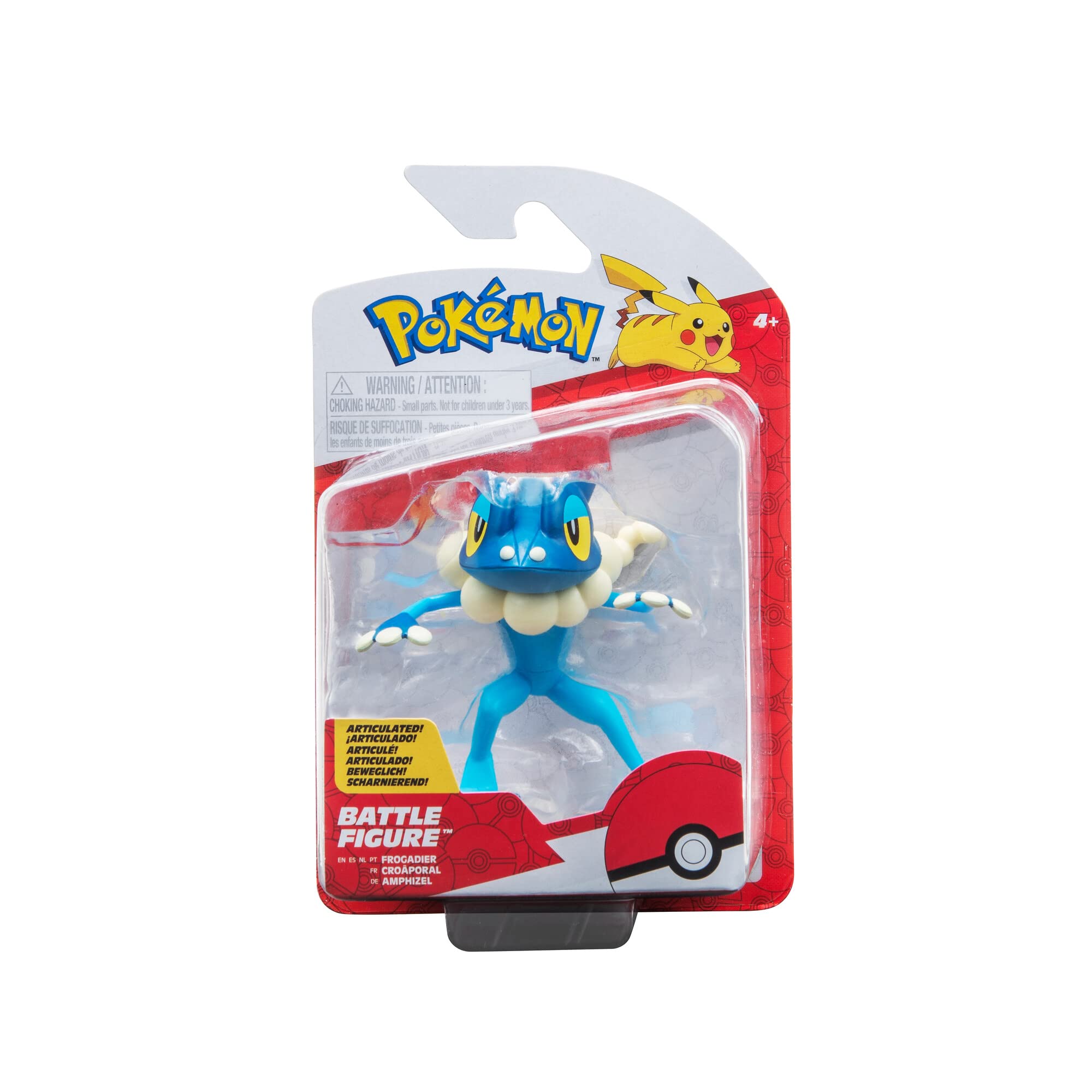 Figurine de Combat Croâporal Pokémon - Articulée 7,5 cm avec Détails Authentiques