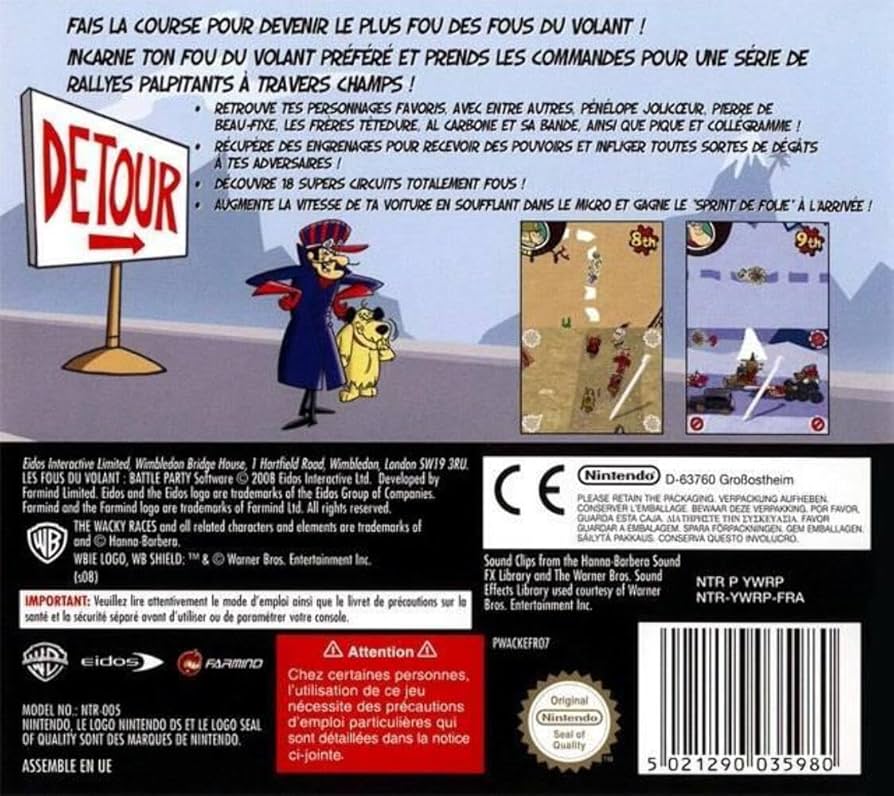 ニンテンドーDS - DS★Wacky Races CRASH &amp; DASH 海外版 北米版 ニンテンドーDS - DS☆Wacky Races CRASH & DASH 海外版 北米版
