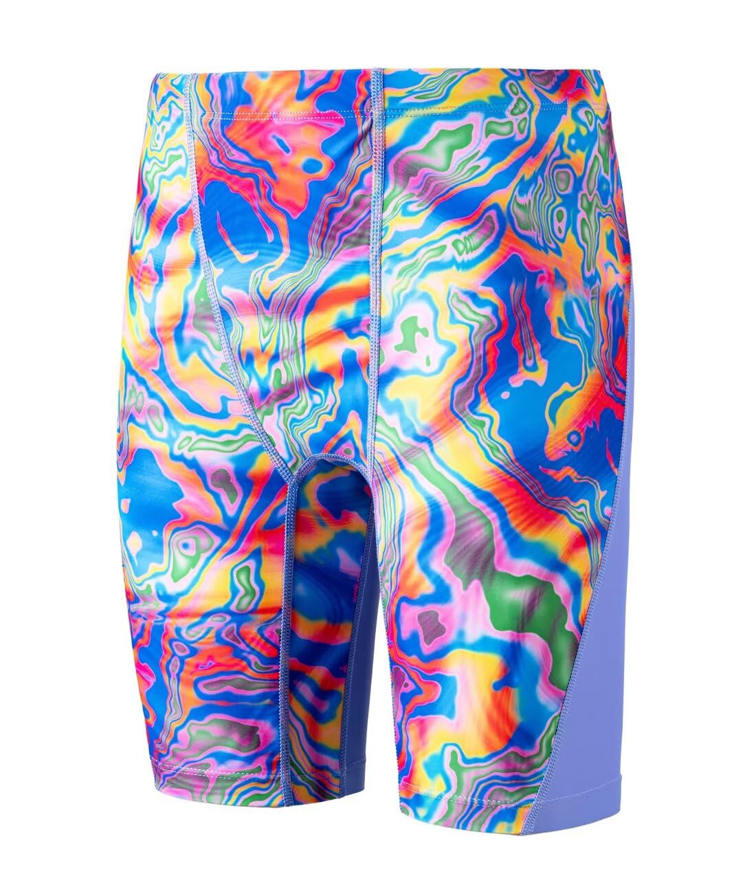 Jungen Jammer Badehose Schnelltrocknend Schwimmhose für Kinder Kompression Badeanzug (Lila/Kurve, M)