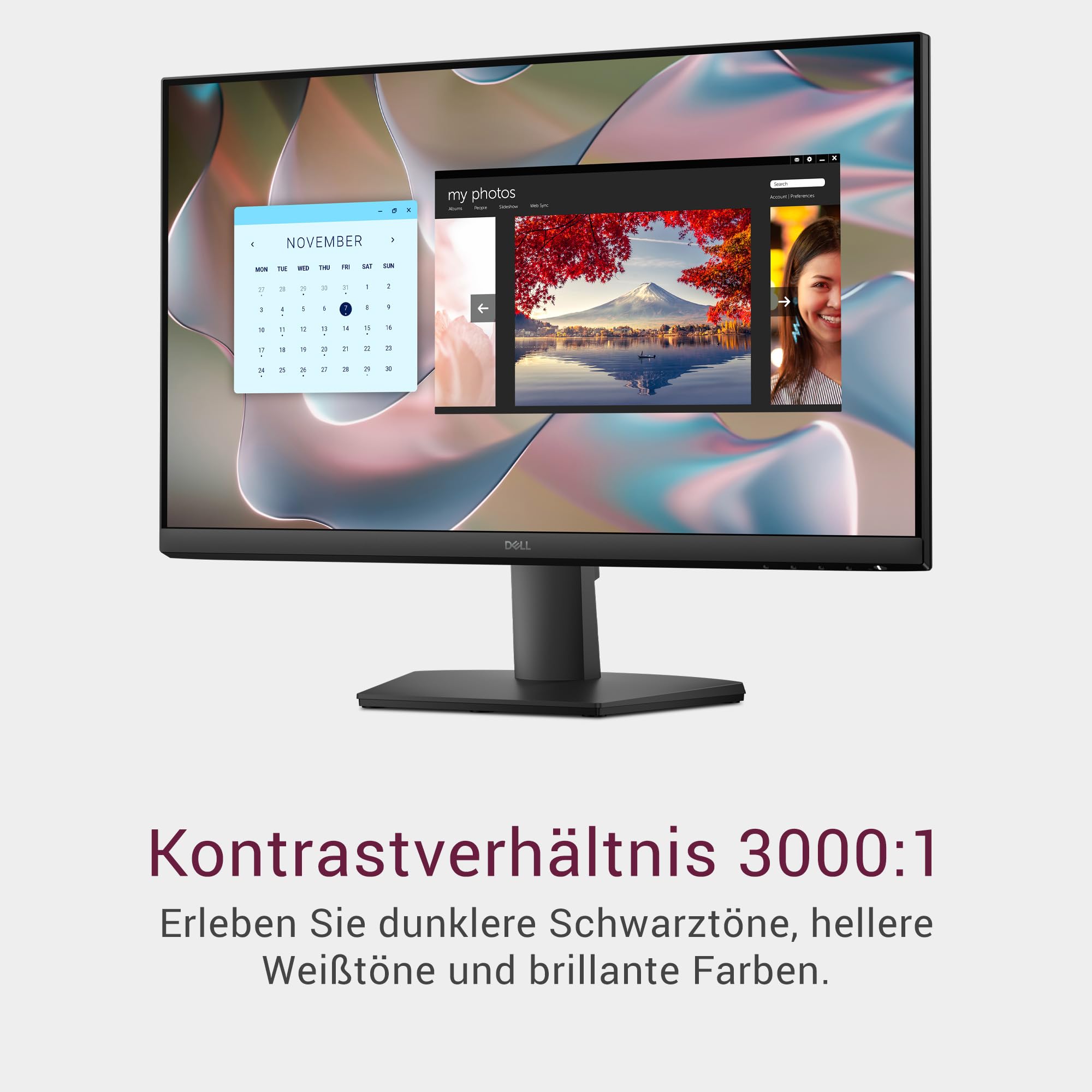 Dell 22 Monitor - SE2225HM, Full HD (1920x1080), 100Hz, VA, 5ms, VESA (100x100mm), HDMI, VGA, 3 Jahre Garantie, Schwarz