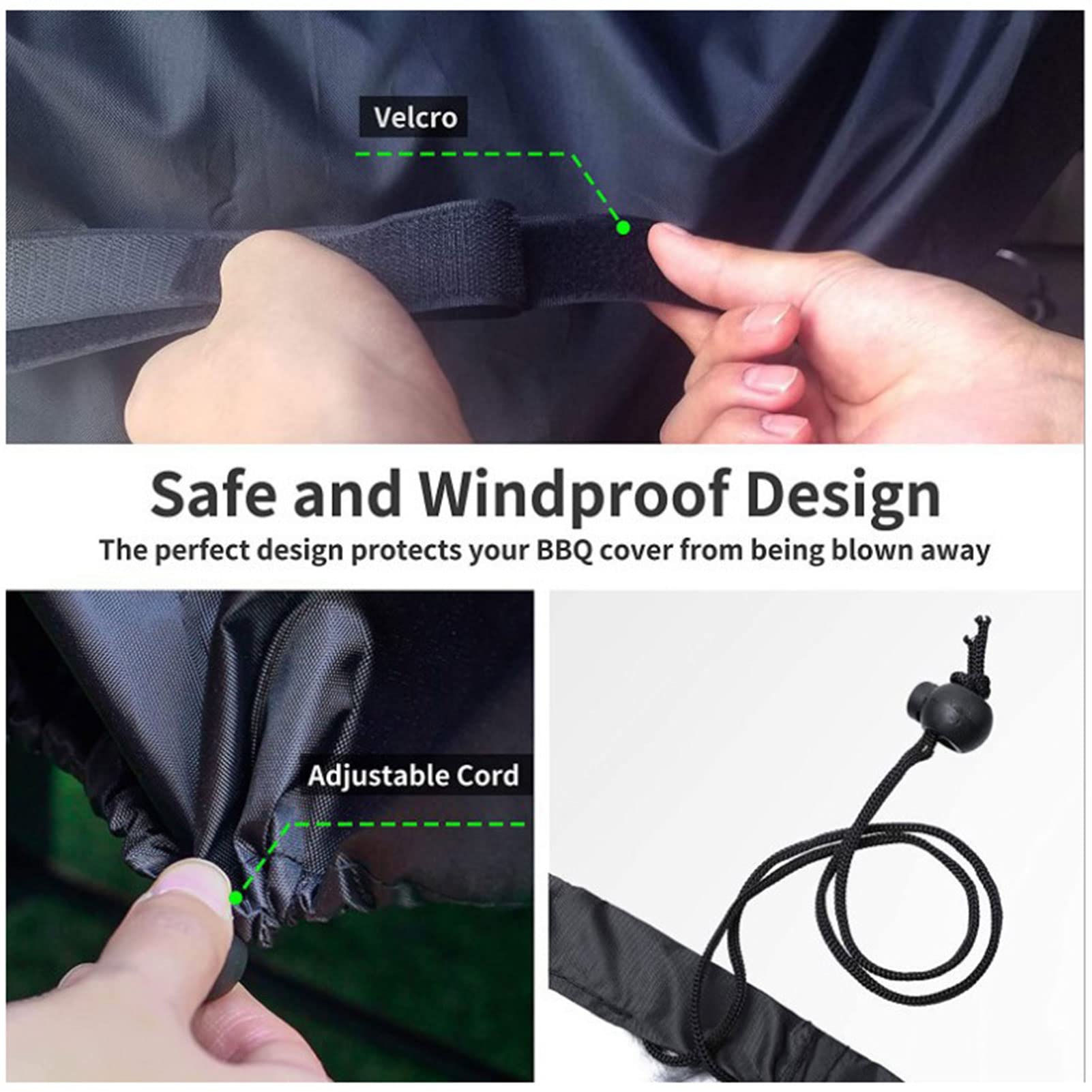 EEUK Housse De Protection Barbecue, Bache Pour Plancha Avec Sangles
