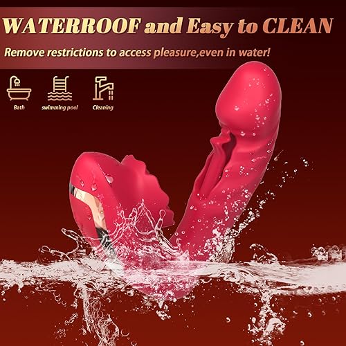 Miniatura 5 de G Spot Vibrador con aletas para mujer, bragas vibradoras con 10 modos de vibración y aleteo, pezones de clítoris, juguetes sexuales y juegos para