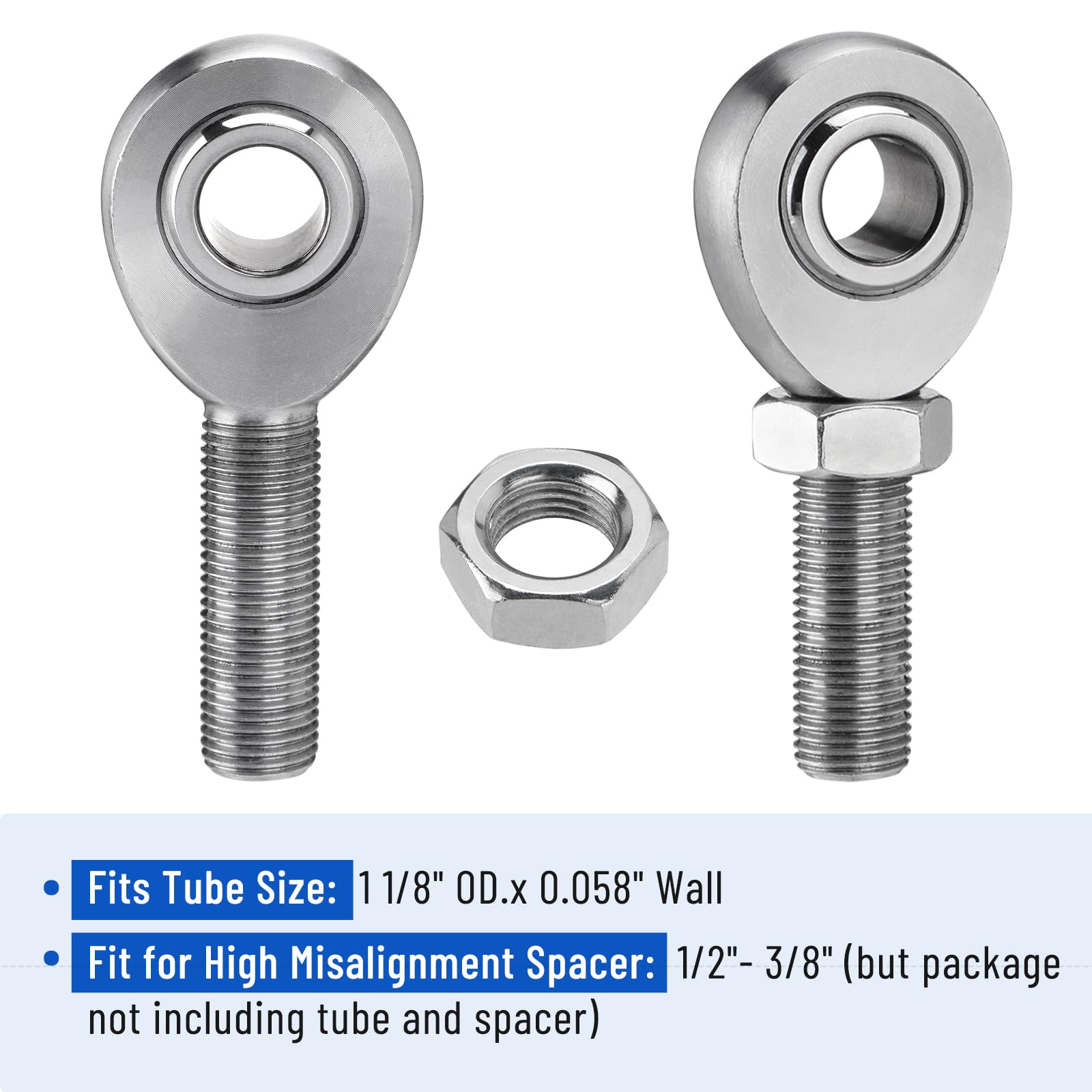 Heim Joint Kit - 1/2" Rod Ends for Automotive & Industrial -6