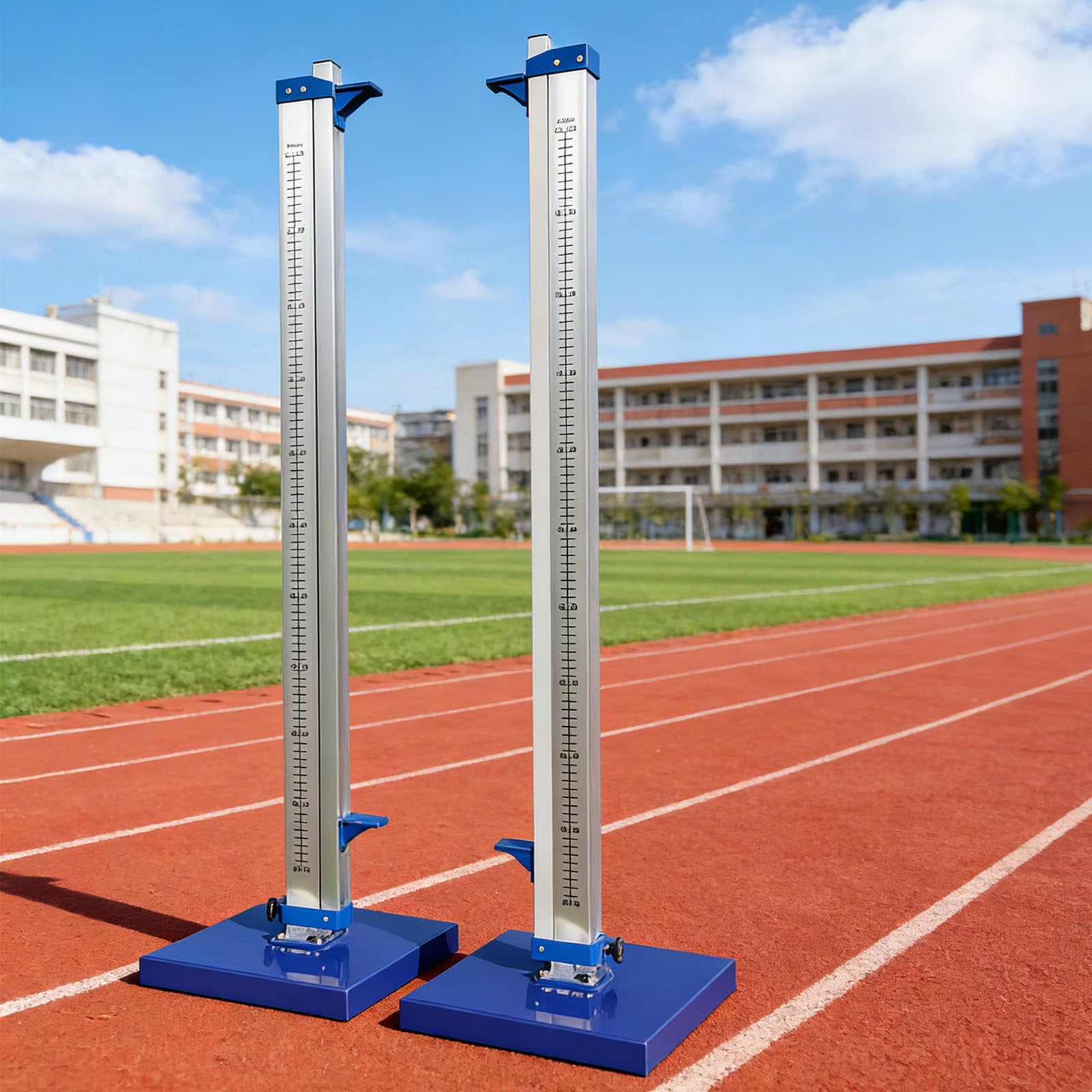 Saut à la hauteur réglable en aluminium 30-230 cm pour l'athlétisme scolaire