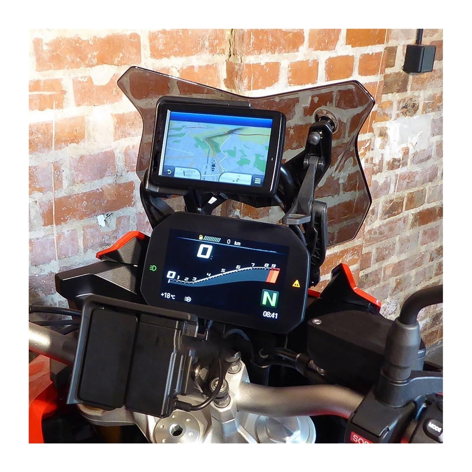 pour Moto Support Navigation GPS pour F900XR pour F 900 XR pour F900 2019 2020 2021 Moto Brise Support Portable Téléphone GPS Navigation Plaque(B)