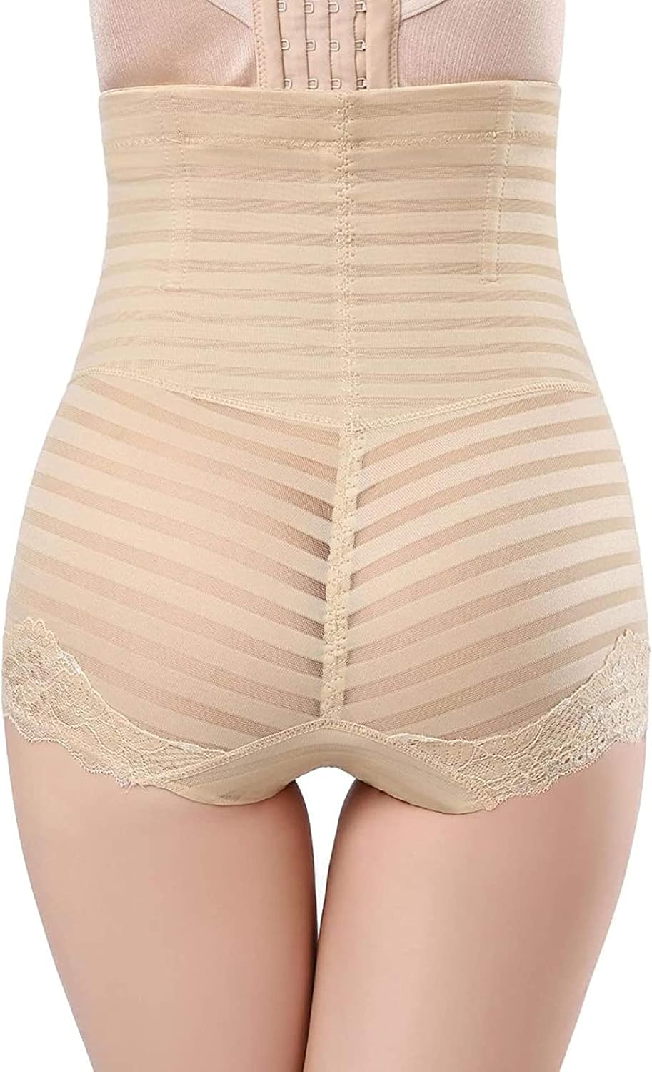Women's Training Shaping Shorts Waist Trainer Control Underwear Hip Clean and Jerk Leggings,Apricot-XX