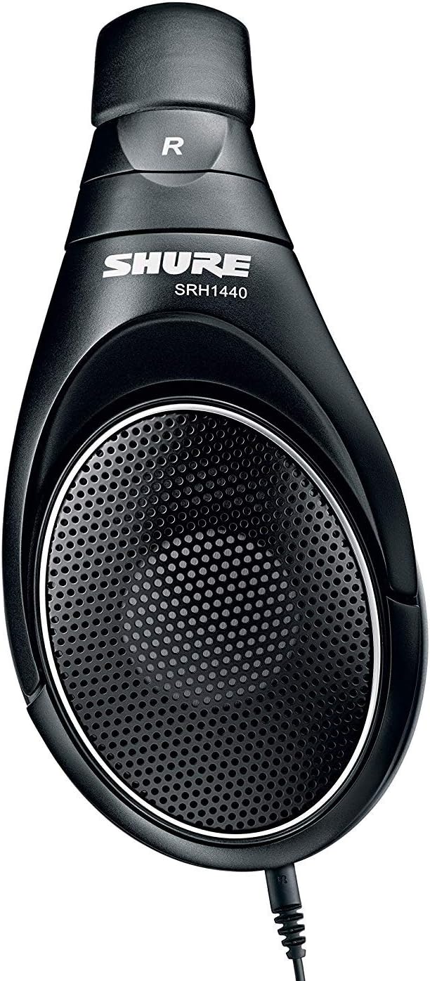 shure srh1440 professional open back headphones 40mm neodymium drivers full range audio with detailed highs and rich bass for mastering and critica