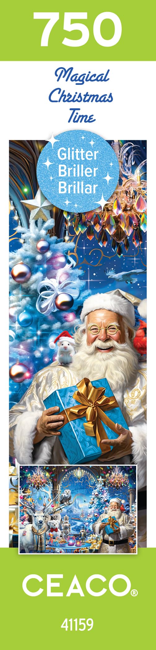Ceaco - Glitter - Magico Tempo di Natale - Puzzle da 750 pezzi