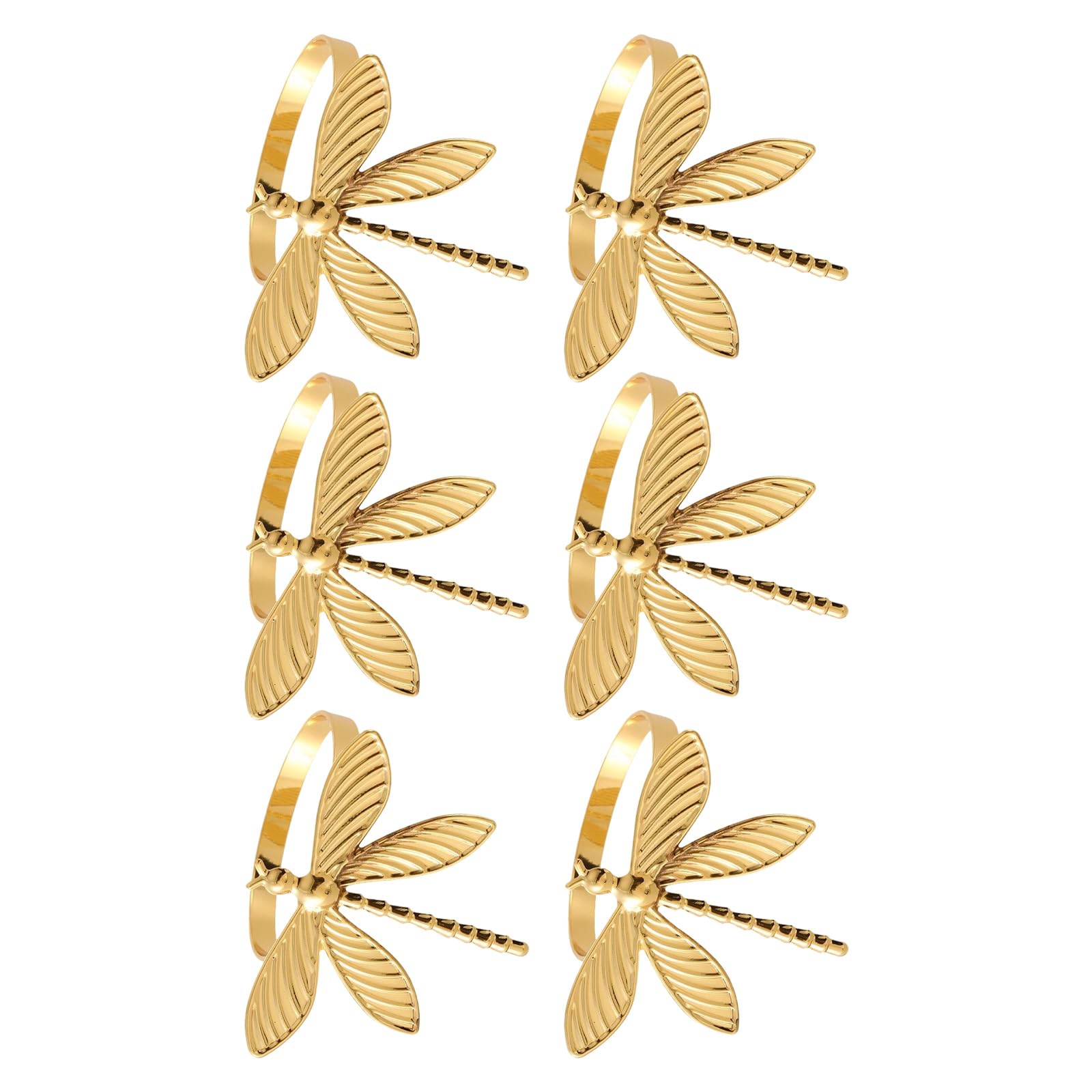 Multipurpose Metal Dragonflies Napkin Rings Oil Napkin Holder Accessories for Kitchen and Event Styling Artistic Dragonflies Clip for Weddings