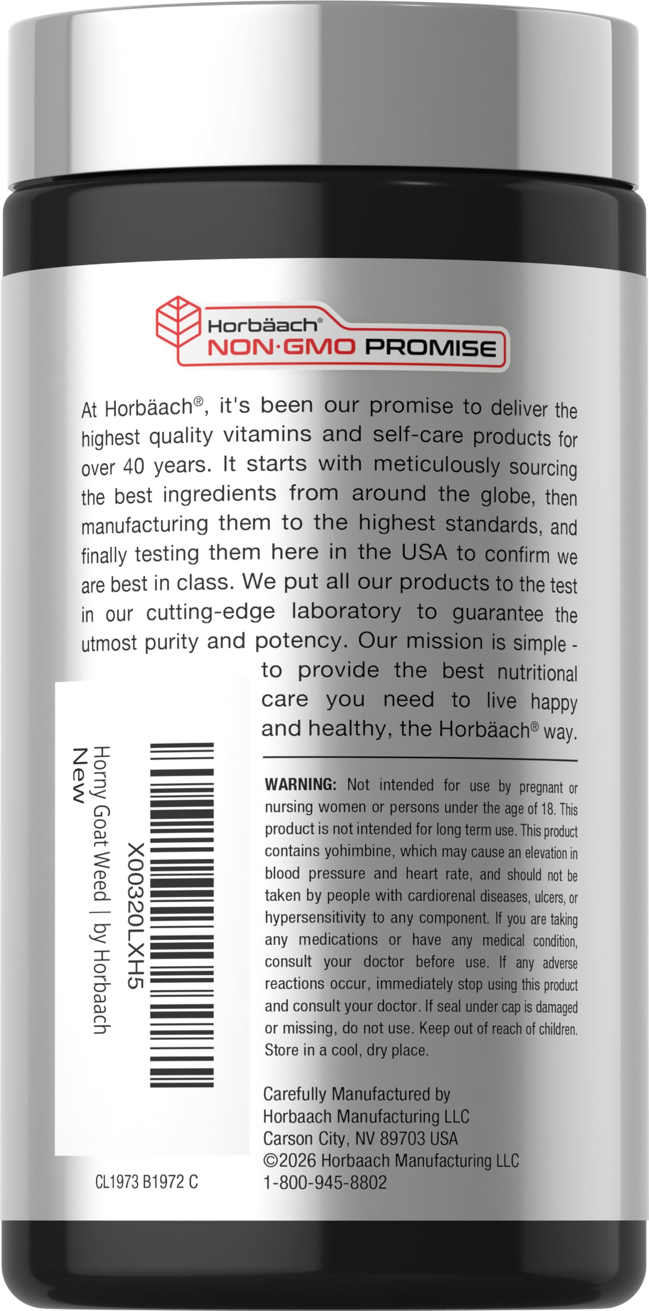 Horbäach Horny Goat Weed Complex | 180 Capsules — Amazon image 3